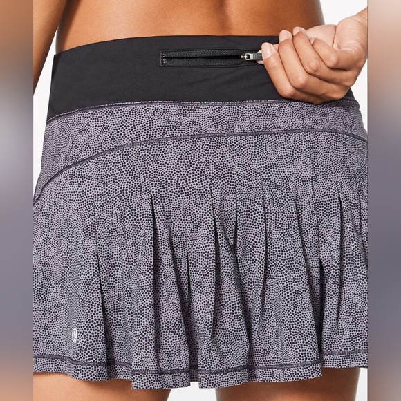 Lululemon Circuit Breaker Skirt II W88128 Women's Sport Skort Size 6 Gray Black - Picture 3 of 13